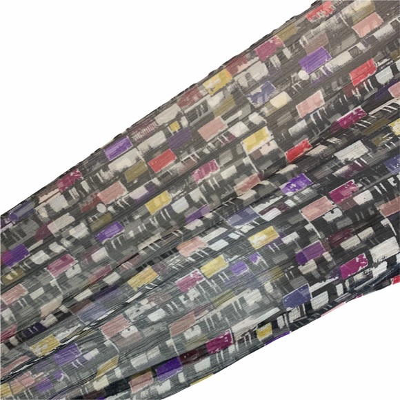 Catherine Malandrino stylish printed blouse 100% Silk Size 8 - Picture 2 of 7